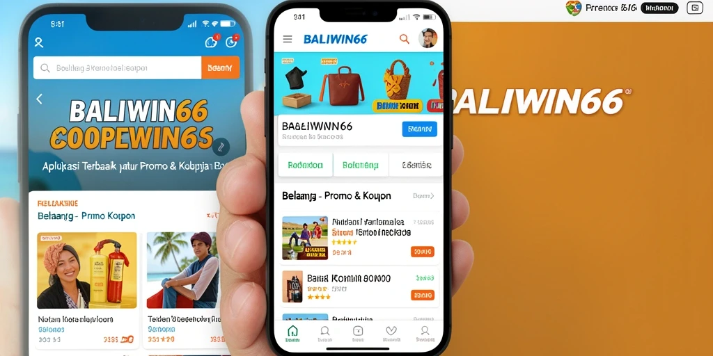 Tampilan antarmuka aplikasi BALIWIN66 dengan berbagai pilihan promo.