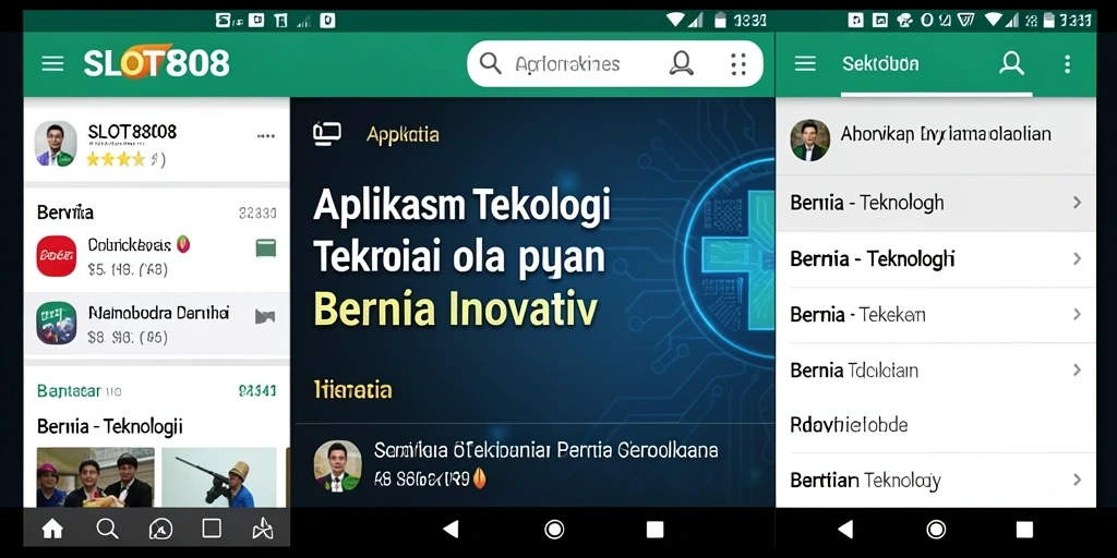 Antarmuka SLOT8808 yang modern dan informatif untuk berita teknologi.