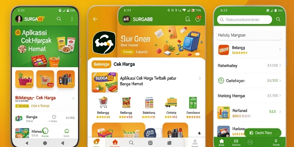 Antarmuka user-friendly SURGA88 untuk cek harga produk.