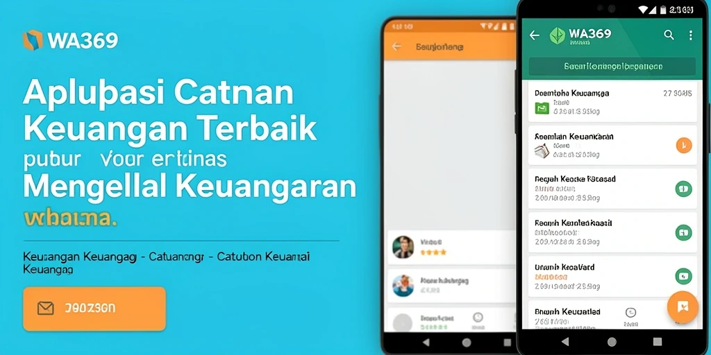 Tampilan antarmuka utama aplikasi Catatan Keuangan WA369 yang sederhana dan menarik.